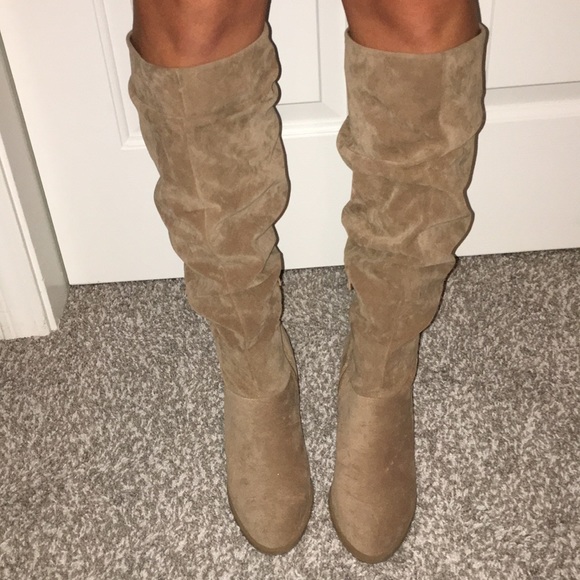 block heel slouch boots